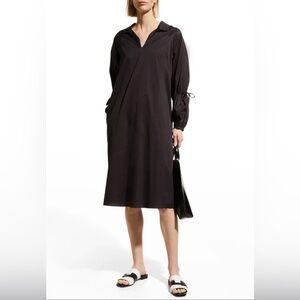 Harshman oversized long sleeve Tara dress in Black